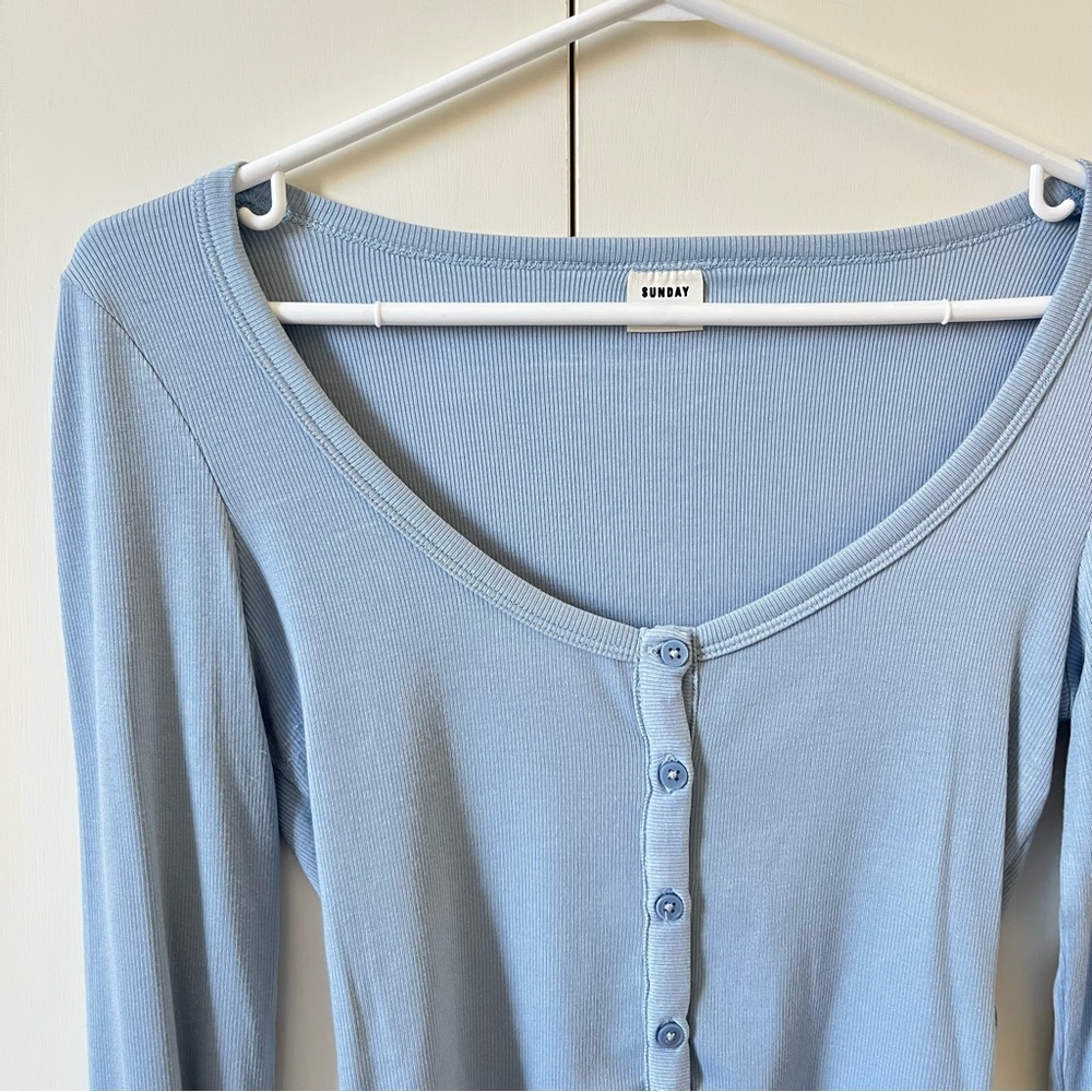 Aritzia HomeStretch™ Rib Henley Longsleeve